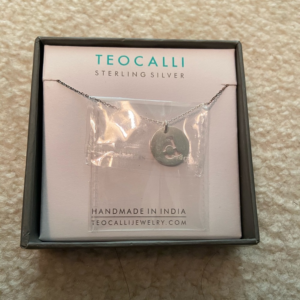 Teocalli “d” Sterling Silver Necklace